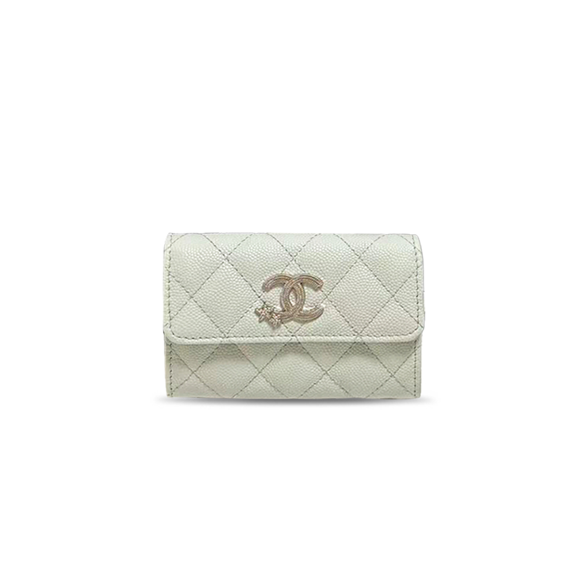 Ch**el 25b cc comet logo flap card holder ap4812 (11*8.5*3cm)